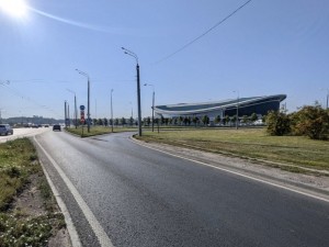 В Казани капитально отремонтировали участок проспекта, ведущего к стадиону