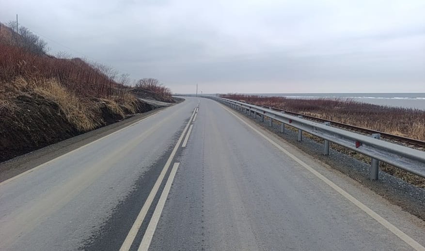 В Сахалинской области отремонтирован участок трассы Невельск – Томари – аэропорт Шахтерск